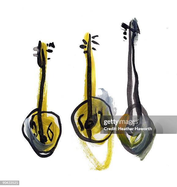 mandolins - mandolin stock illustrations