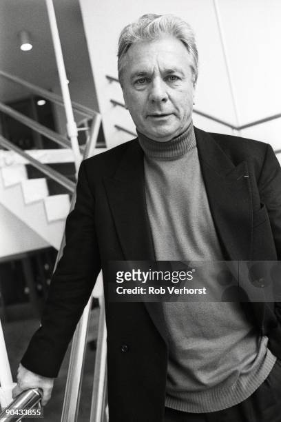 Maurice Jarre posed in the Hotel Jan Tabak, Bussum on February 26 1992