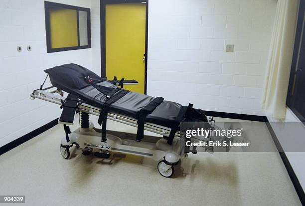 This undated photo shows the death chamber at the Georgia Diagnostic Prison in Jackson, GA. British national Tracy Housel is scheduled to be executed...