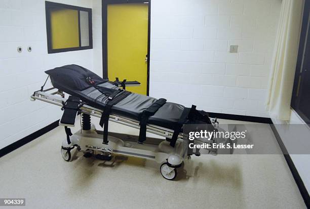 This undated photo shows the death chamber at the Georgia Diagnostic Prison in Jackson, GA. British national Tracy Housel is scheduled to be executed...