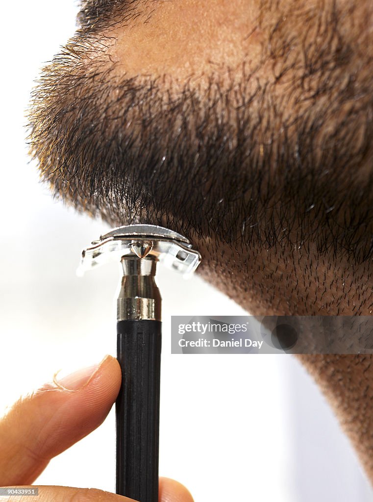 Man shaving