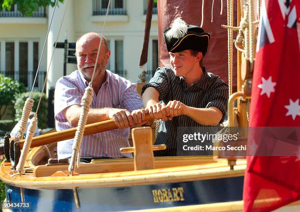 Antarctic explorer and solo circumnavigator Don McIntyre and youngest ever solo round-the-world sailor Mike Perham launch the Bounty Boat Expedition...