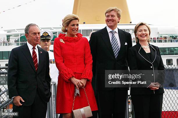 Prince Willem-Alexander of the Netherlands , U.S. Secretary of State Hillary Rodham Clinton , New York City Mayor Michael Bloomberg and Princess...