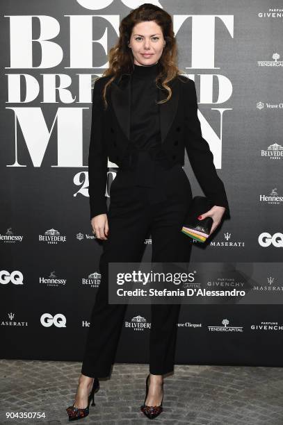 Sara Battaglia attends GQ Best Dressed Man 2018 during Milan Men's Fashion Week Fall/Winter 2018/19 on January 12, 2018 in Milan, Italy.