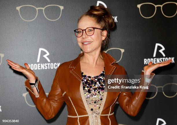 Doreen Dietel during the Rodenstock Eyewear Show on January 12, 2018 in Munich, Germany.