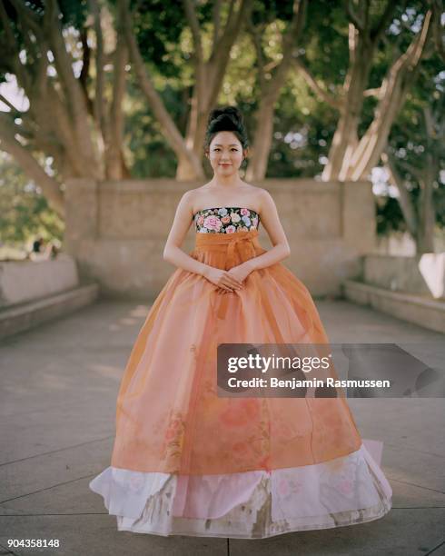 Miss Korea USA 2016, Jasmine Cho poses for a portrait in Exposition Park on January 26, 2017. In 1921 the decision in the Petition of Easurk Emsen...