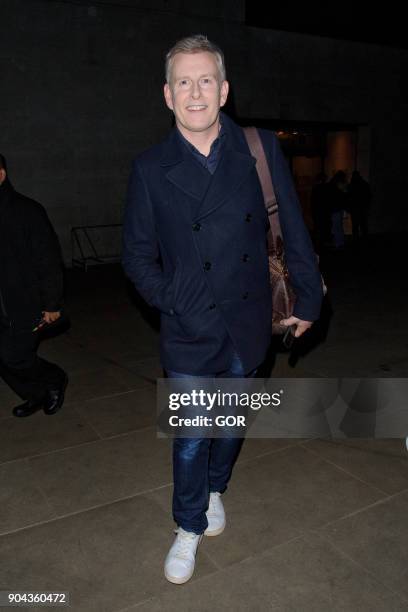 Patrick Kielty sighting at BBC studios on January 12, 2018 in London, England.