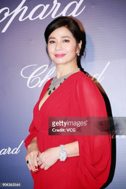 Actress Cherie Chung attends the opening ceremony of Chopard's store on January 12, 2018 in Hong Kong, China.