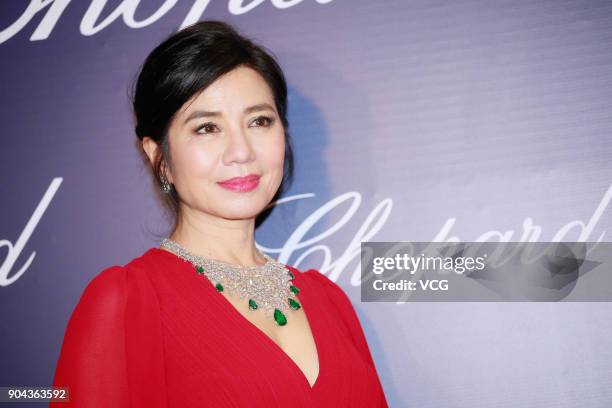 Actress Cherie Chung attends the opening ceremony of Chopard's store on January 12, 2018 in Hong Kong, China.