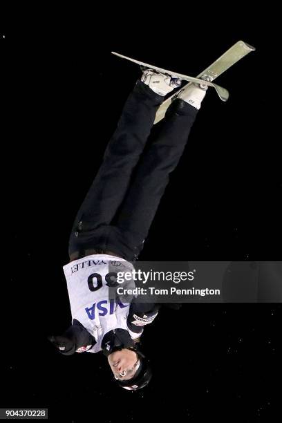 Madison Varmette of the United States competes during in the Ladies' Aerials Finals during the 2018 FIS Freestyle Ski World Cup at Deer Valley Resort...