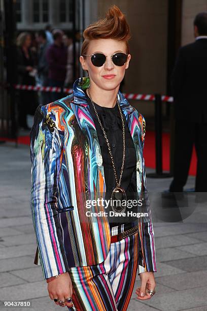 Eleanor Jackson aka La Roux arrives at the 2009 Barclaycard Mercury Prize held at The Grosvenor House Hotel on September 8, 2009 in London, England.