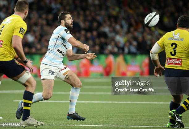 Remi Tales of Racing 92 during the Top 14 rugby match between Racing 92 and ASM Clermont Auvergne on January 7, 2018 at U Arena in Nanterre near...