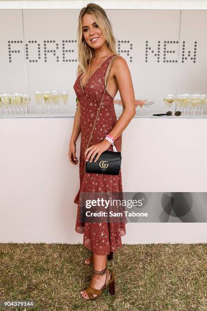 Lucy Brownless attends Portsea Polo on January 13, 2018 in Melbourne, Australia.