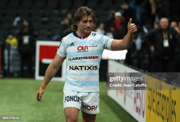 Dimitri Szarzewski of Racing 92 following the Top 14 rugby match between Racing 92 and ASM Clermont Auvergne on January 7, 2018 at U Arena in...