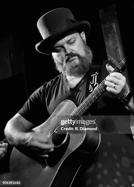 Singer/Songwriter John Driskell Hopkins performs at Old Florida Fish House during the 9th Annual 30A Songwriters Festival - Day 1 on January 12, 2018...