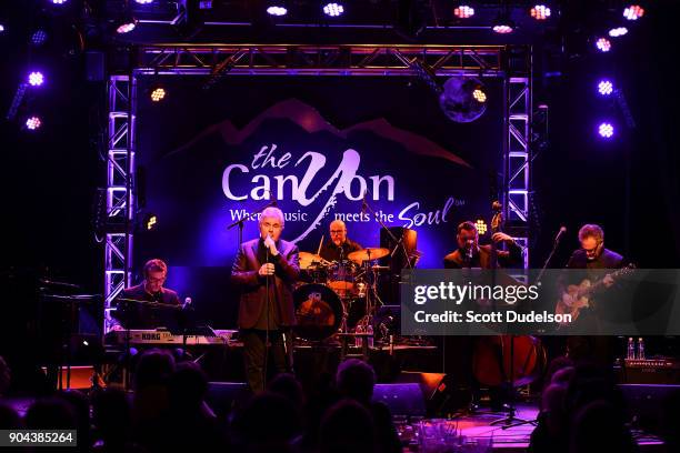 Singer Steve Tyrell performs onstage at The Canyon Club on January 12, 2018 in Agoura Hills, California.