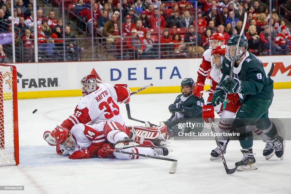 COLLEGE HOCKEY: JAN 12 Michigan State at Wisconsin