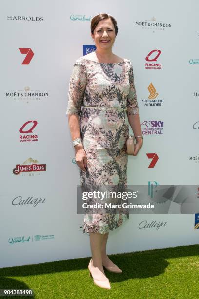 Premier of Qld Anastasia Palaszczuk attends the Magic Millions Raceday on January 13, 2018 in Gold Coast, Australia.