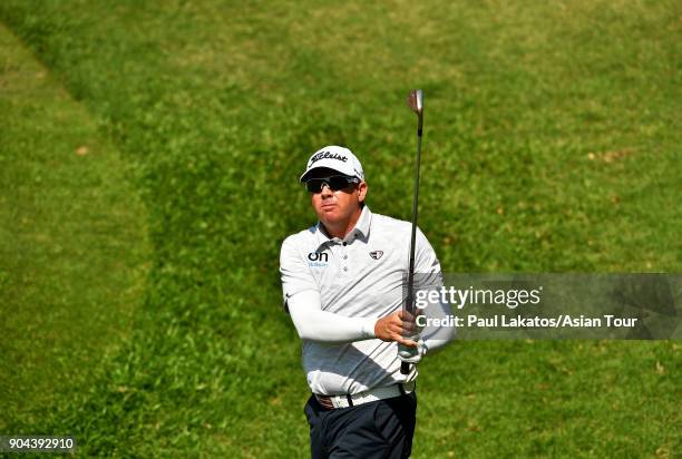 Steven Jeffress of Australia pictured during round four of the 2018 Asian Tour Qualifying School Final Stage at Rayong Green Valley Country Club on...