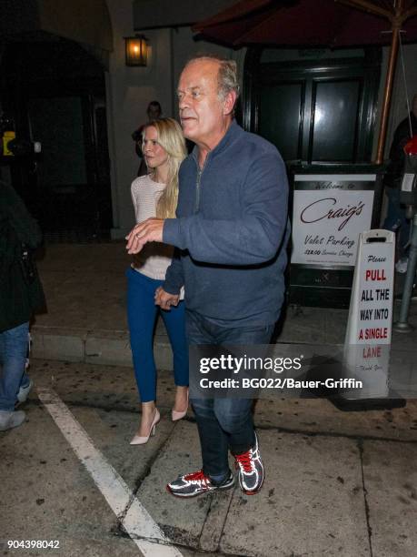 Kelsey Grammer and Kayte Walsh are seen on January 12, 2018 in Los Angeles, California.