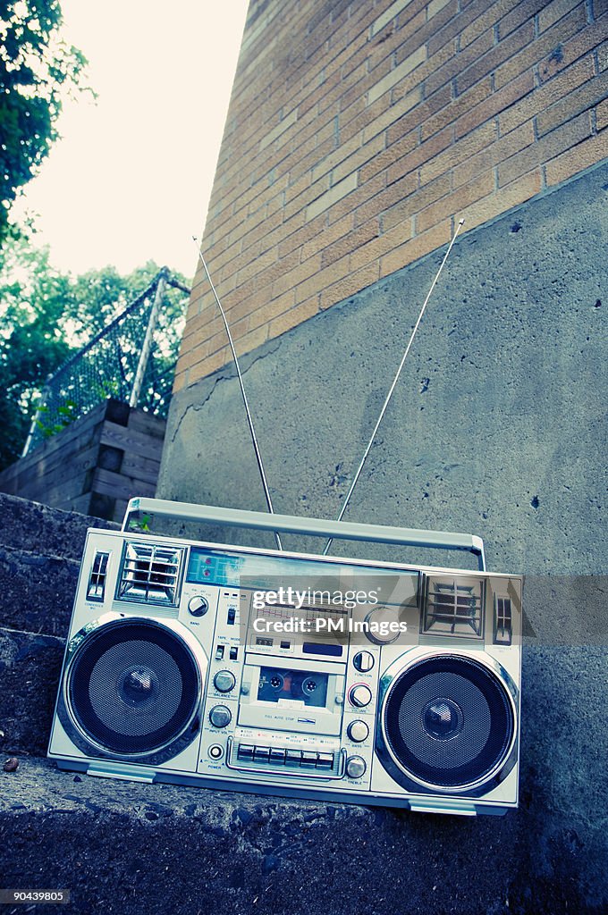 Boom Box in School Yard