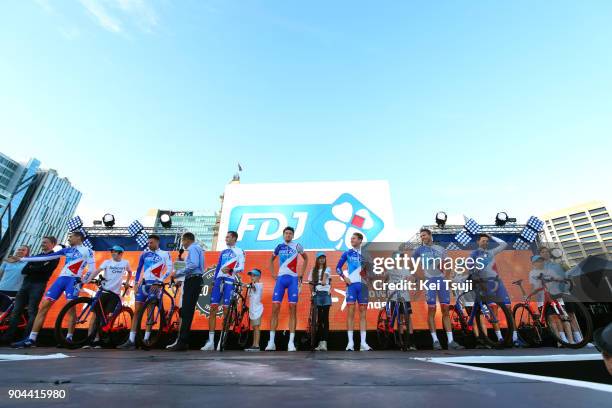 20th Santos Tour Down Under 2018 / Team Presentation Team FDJ / Steve MORABITO / Antoine DUCHESNE / Daniel HOELGAARD / Anthony ROUX / Georg PREIDLER...