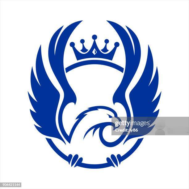 eagle icon - golden eagle stock illustrations