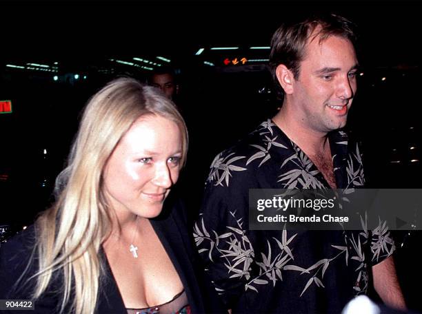 Jewel and "South Park" creator, Trey Parker arrive for the Los Angeles premiere of the movie "Sleepy Hollow" November 17, 1999.