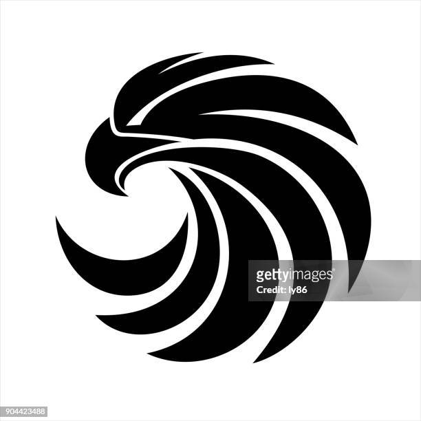 eagle-symbol - hawk stock-grafiken, -clipart, -cartoons und -symbole