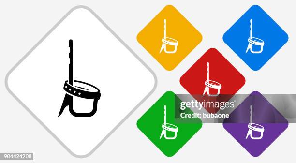 strap color diamond vector icon - strap icon stock illustrations