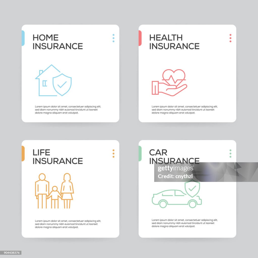 Insurance Account Management Graphics Insurance Infographic Design Template High-Res Vector Graphic - Getty ...