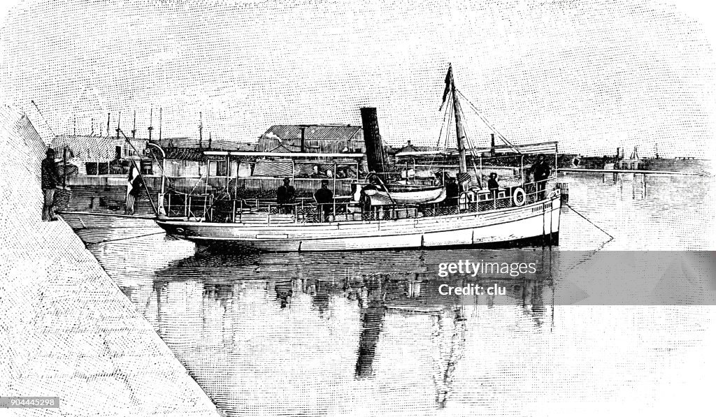 The steamer Rudolf Virchow in the port of Rovinj