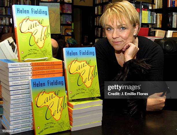 "Bridget Jones Diary" author Helen Fielding attends a book signing for her new book "Cause Celebrity" March 12, 2002 in West Hollywood, CA.