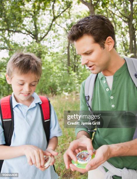 Kids Using A Compas Child Holding Compass Photos and Premium High Res Pictures - Getty Images