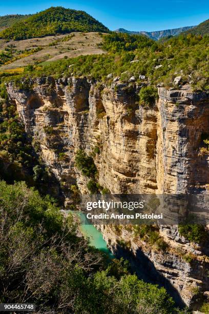 osumi canyon in albania - osumi stock pictures, royalty-free photos & images