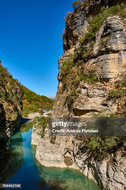 osumi canyon in albania - osumi stock pictures, royalty-free photos & images