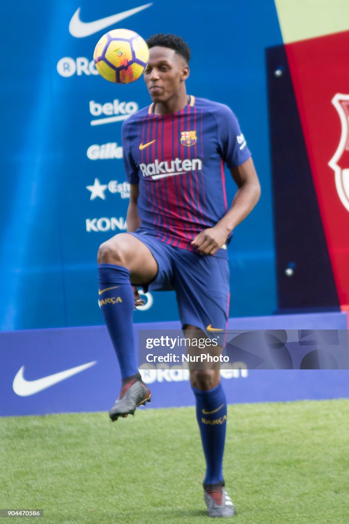 New Barcelona Signing Yerry Mina Unveiled