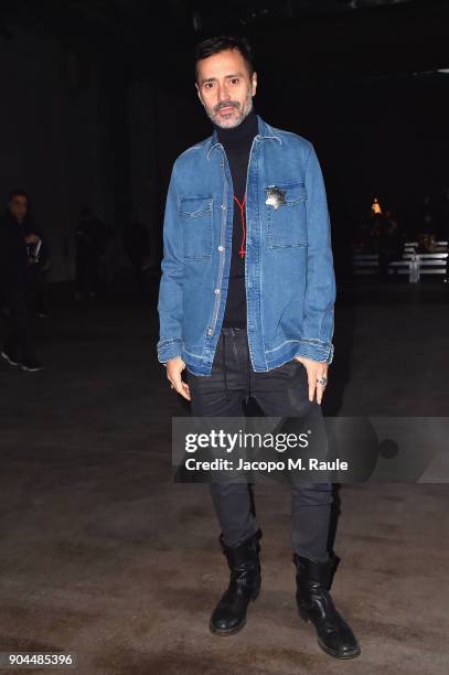 Fabio Novembre attends the Diesel Black Gold show during Milan Men's Fashion Week Fall/Winter 2018/19 on January 13, 2018 in Milan, Italy.