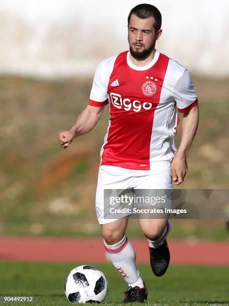 Amin Younes of Ajax during the match between Ajax v MSV Duisburg at the Estadio Municipal on January 13, 2018 in Albufeira Portugal