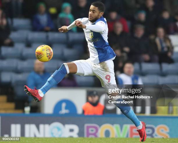 Blackburn Rovers' Dominic Samuel during the Sky Bet League One match between Blackburn Rovers and Shrewsbury Town at Ewood Park on January 13, 2018...