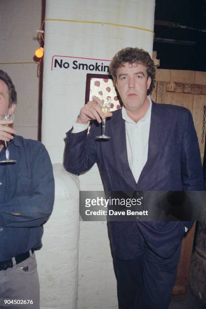 British broadcaster, journalist and television host Jeremy Clarkson at the Spirit of the Himalayas Charity Party, London, UK, 20th March 1998.