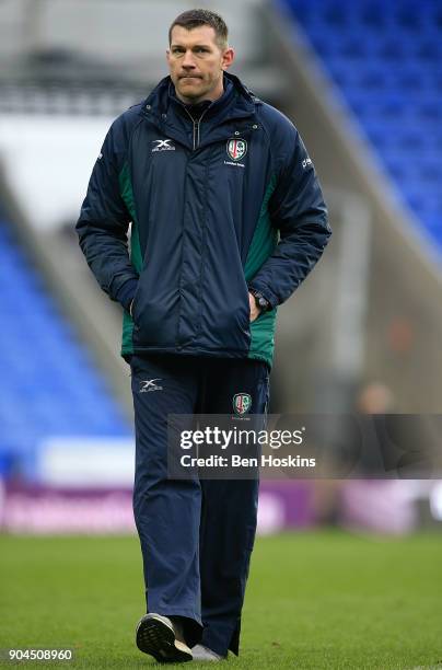 London Irish Director of Rugby Nick Kennedy looks on ahead of the European Rugby Challenge Cup between London Irish and Krasny Yar on January 13,...