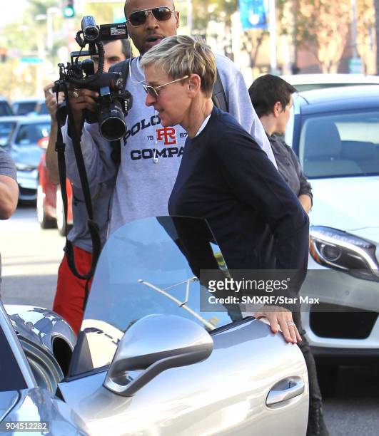 Ellen DeGeneres is seen on January 12, 2018 in Los Angeles, CA.