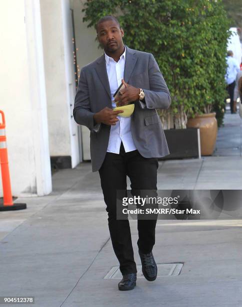 Shaun Phillips is seen on January 12, 2018 in Los Angeles, CA.