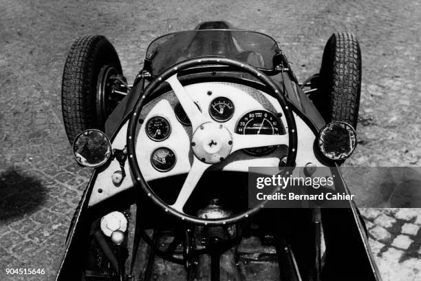 Ferrari 500, Grand Prix of Italy, Autodromo Nazionale Monza, 13 September 1953. Cockpit of the Ferrari 500.