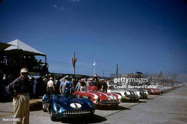 John Fitch, Piero Taruffi, Chevrolet Corvette SS, 12 Hours of Sebring, Sebring, 23 March 1957.