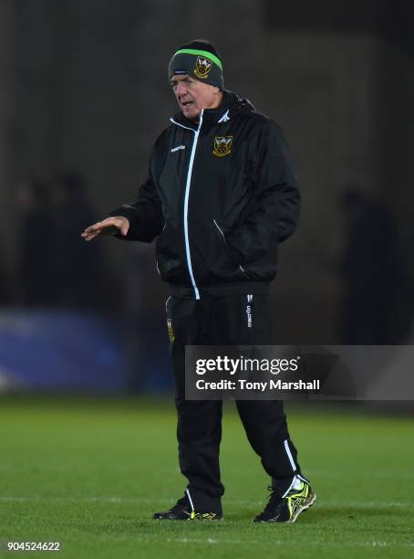 Northampton Saints Director of Rugby Alan Gaffney during the European Rugby Champions Cup match between Northampton Saints and ASM Clermont Auvergne...