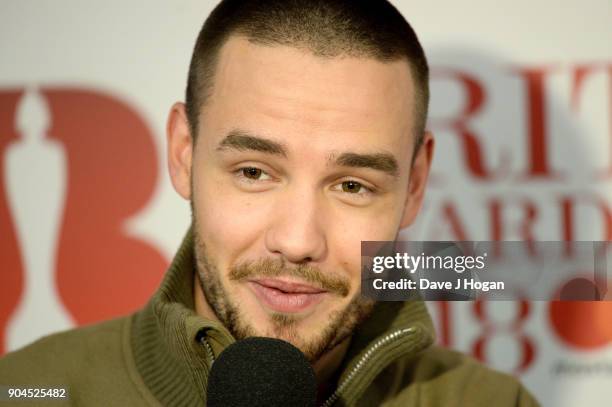 Images from this event are only to be used in relation to this event. Liam Payne attends The BRIT Awards 2018 nominations photocall held at ITV...