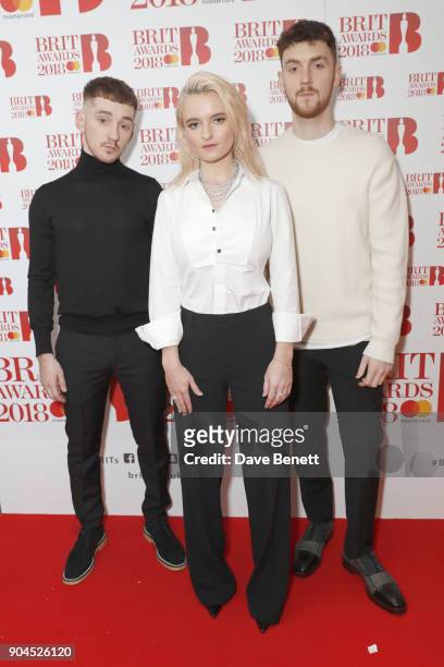 Images from this event are only to be used in relation to this event. Jack Patterson, Grace Chatto and Luke Patterson of electronic music group...