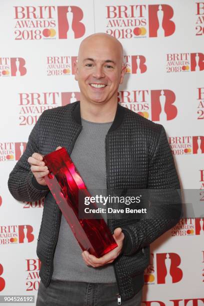 Images from this event are only to be used in relation to this event. Steve Mac attends the BRIT Awards 2018 nominations at ITV Studios on January...